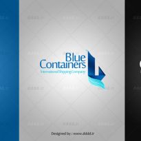 طراحی لوگو شرکت bluecontainers